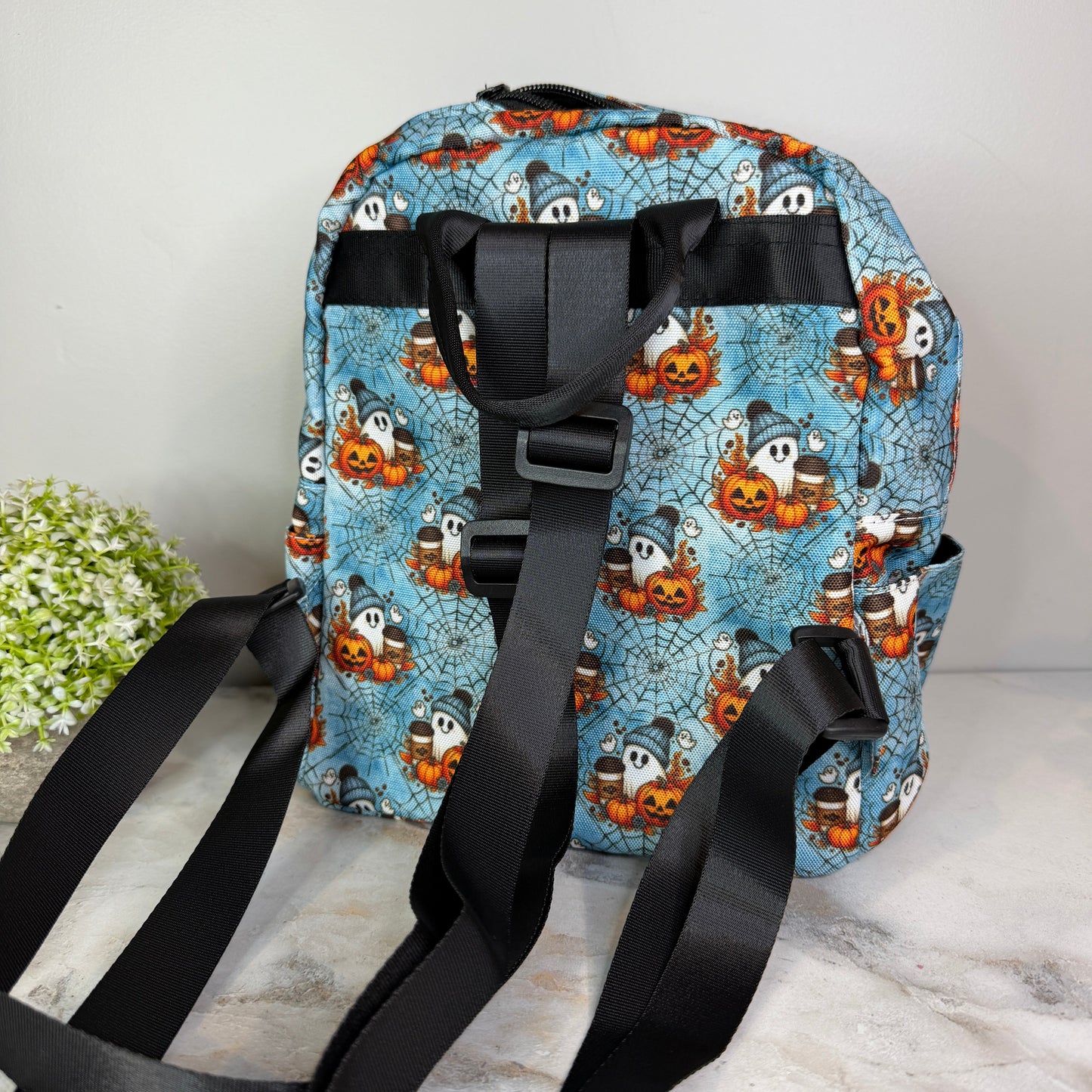 Mini Backpack - Halloween - Ghost Coffee