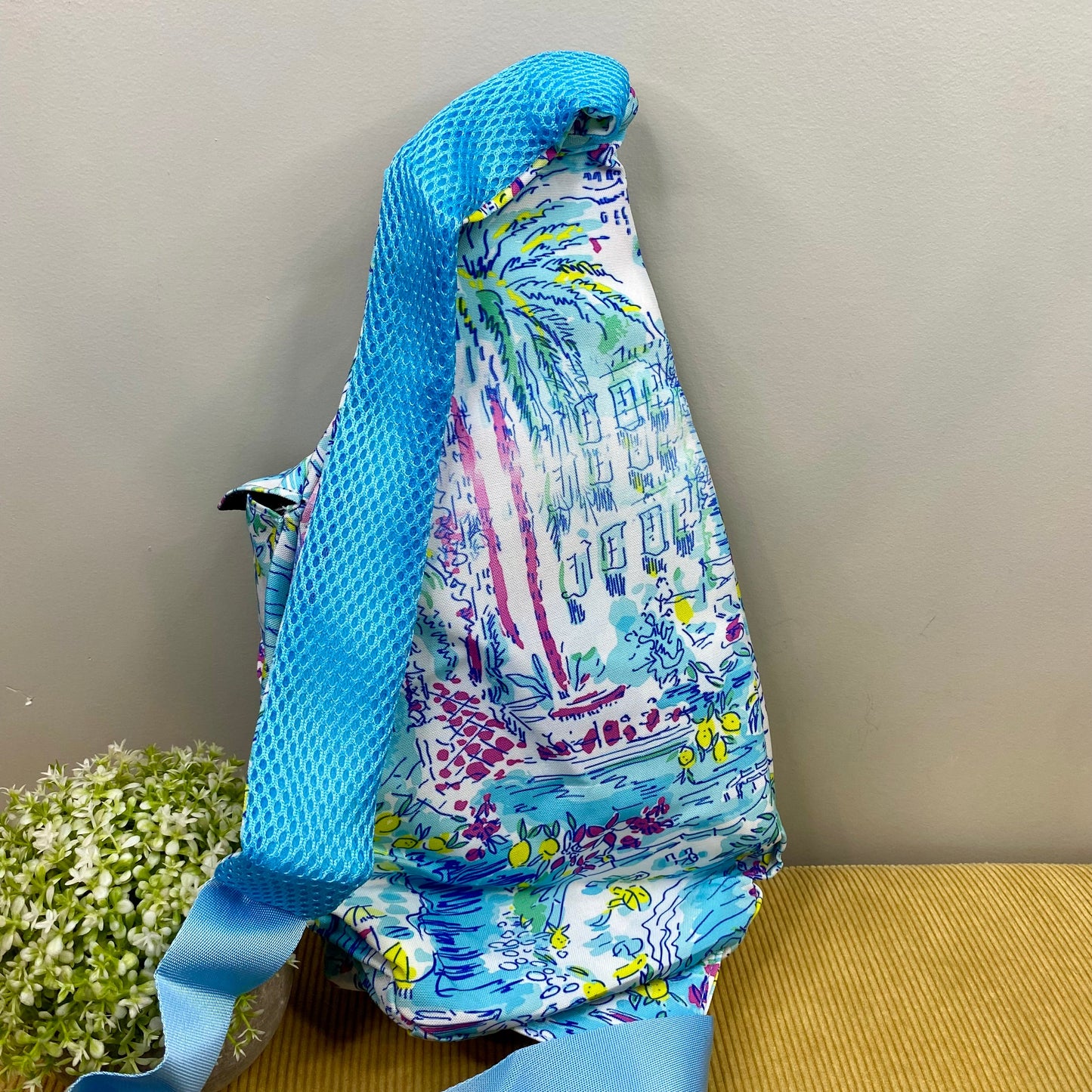 Sling Bag - Lemon Magenta Blue