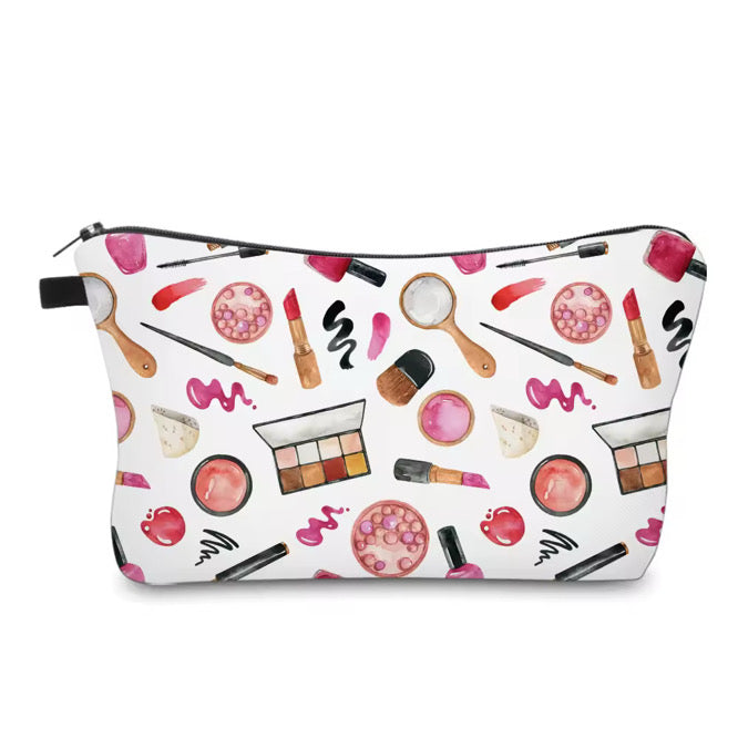Pouch - Makeup Lipstick Eye Shadow on White