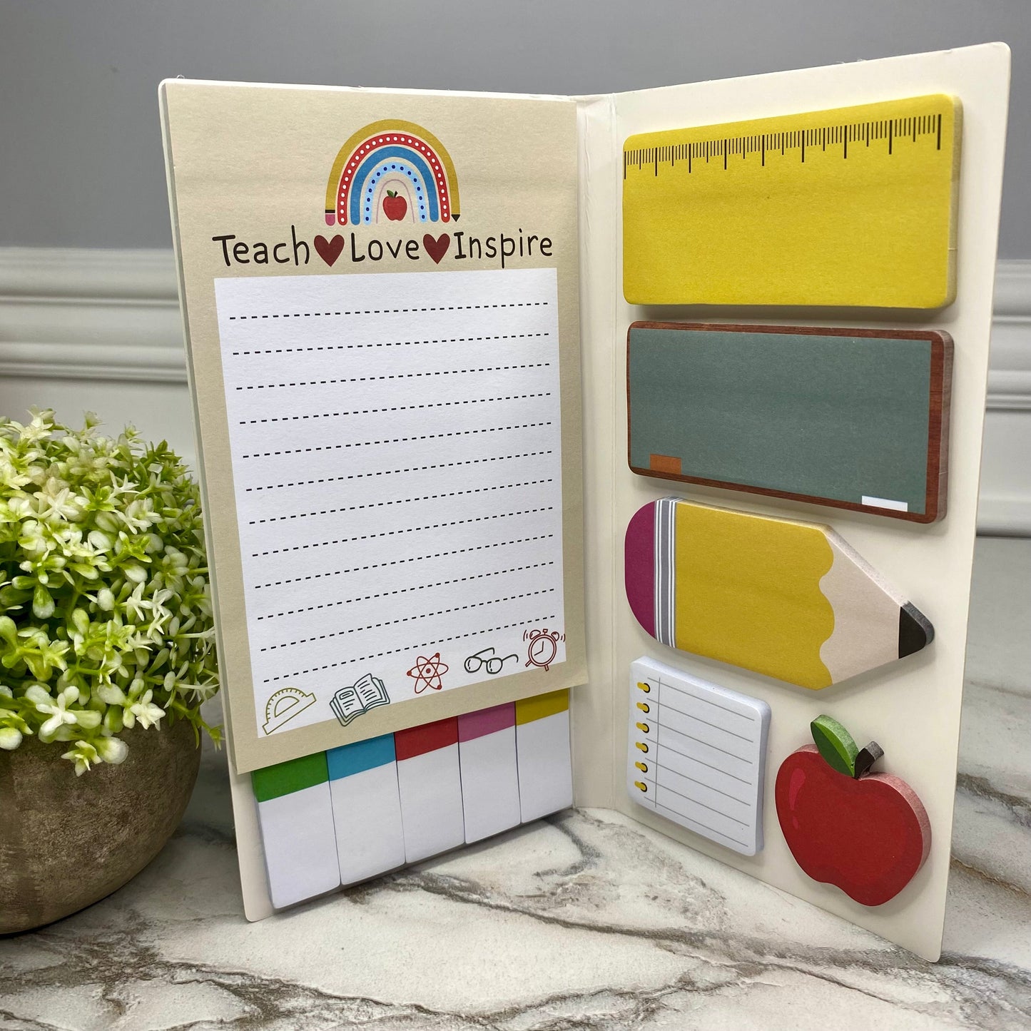 Sticky Note Booklet Set - Teaching Heart (White Background) - PREORDER 6/21-6/24