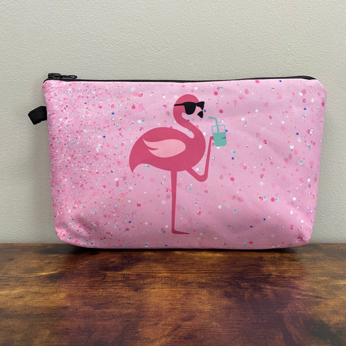 Pouch - Flamingo With Drink