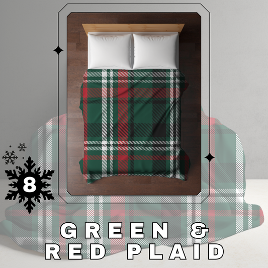 Blanket Christmas - Green & Red Plaid - PREORDER