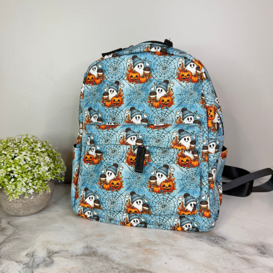 Mini Backpack - Halloween - Ghost Coffee