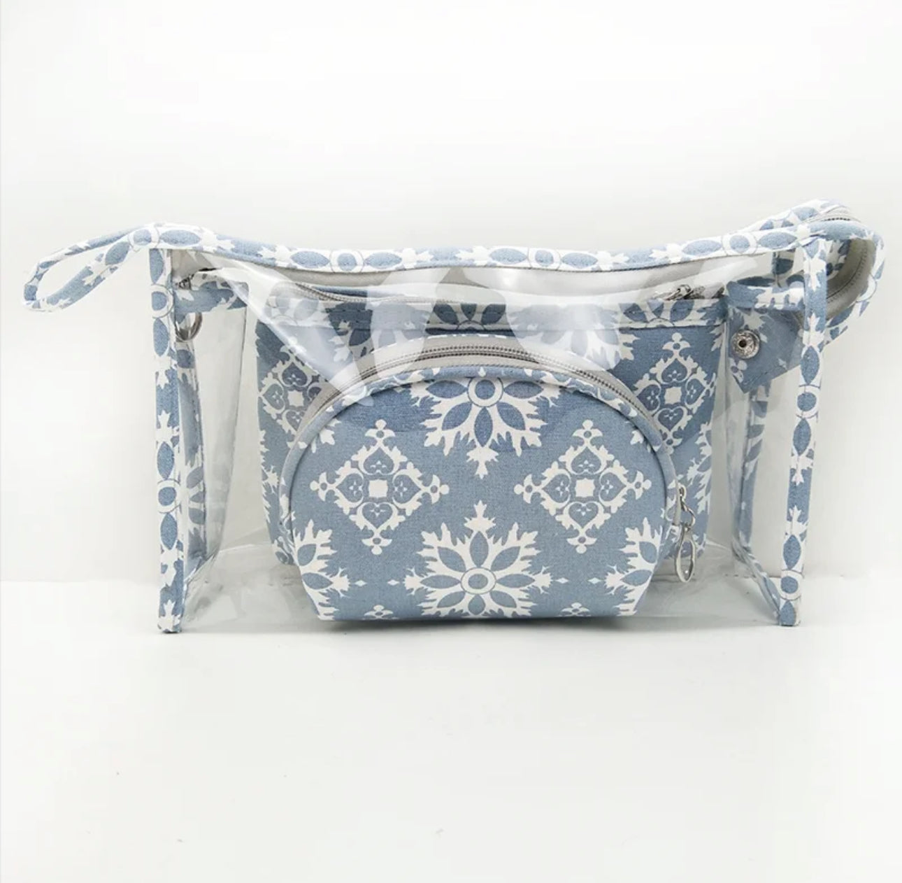 Trio Set Pouch + Clamshell - Snowflake