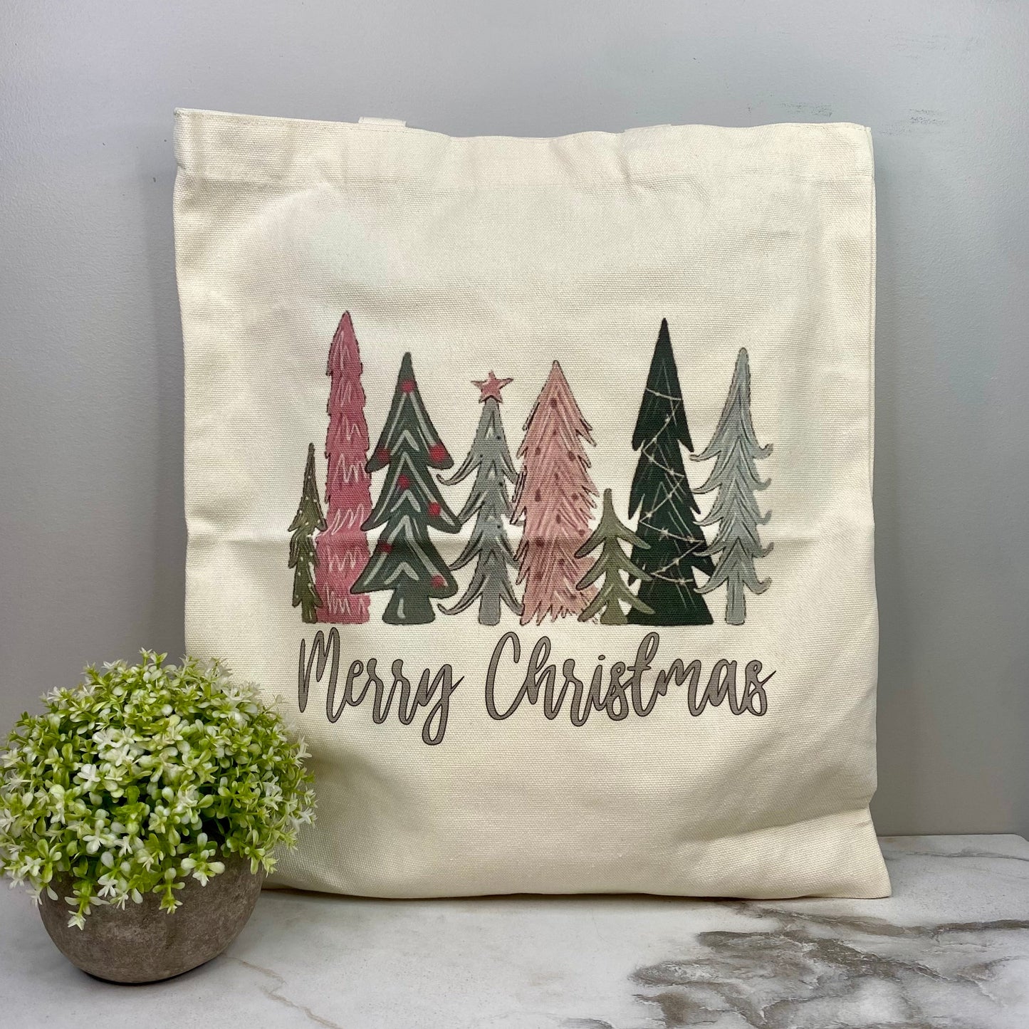 Tote Bag - Christmas - Merry Christmas Trees