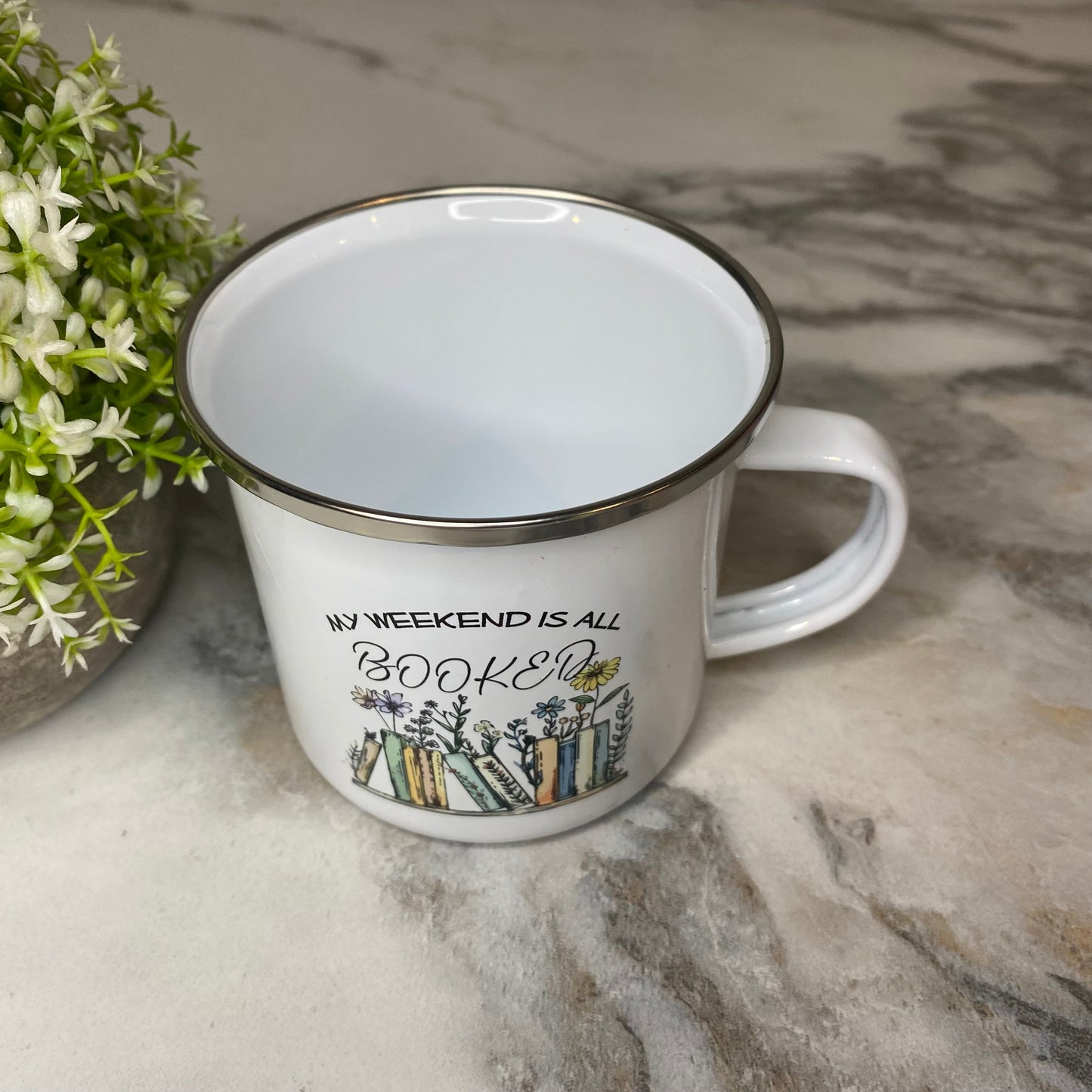 Mug - Reading - All Booked on White