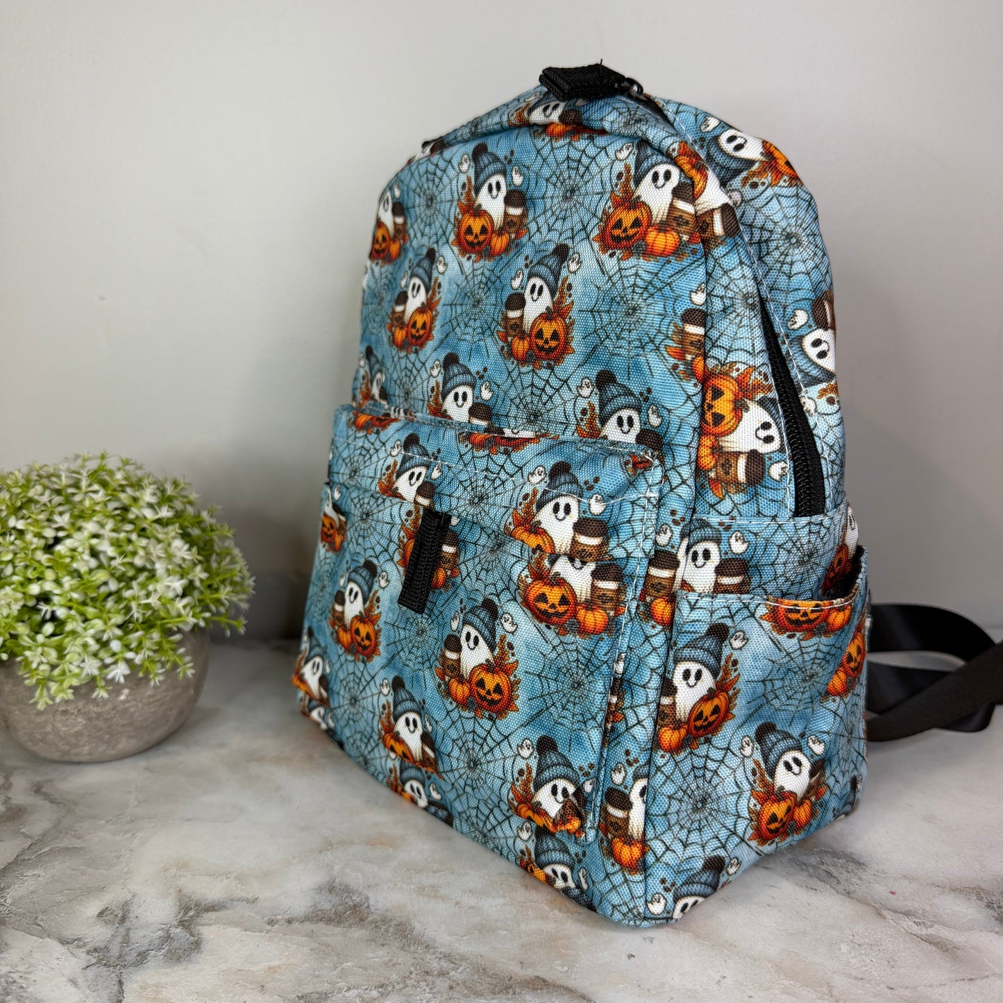 Mini Backpack - Halloween - Ghost Coffee