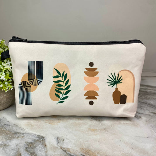 Pouch - Boho Leaves & Shapes