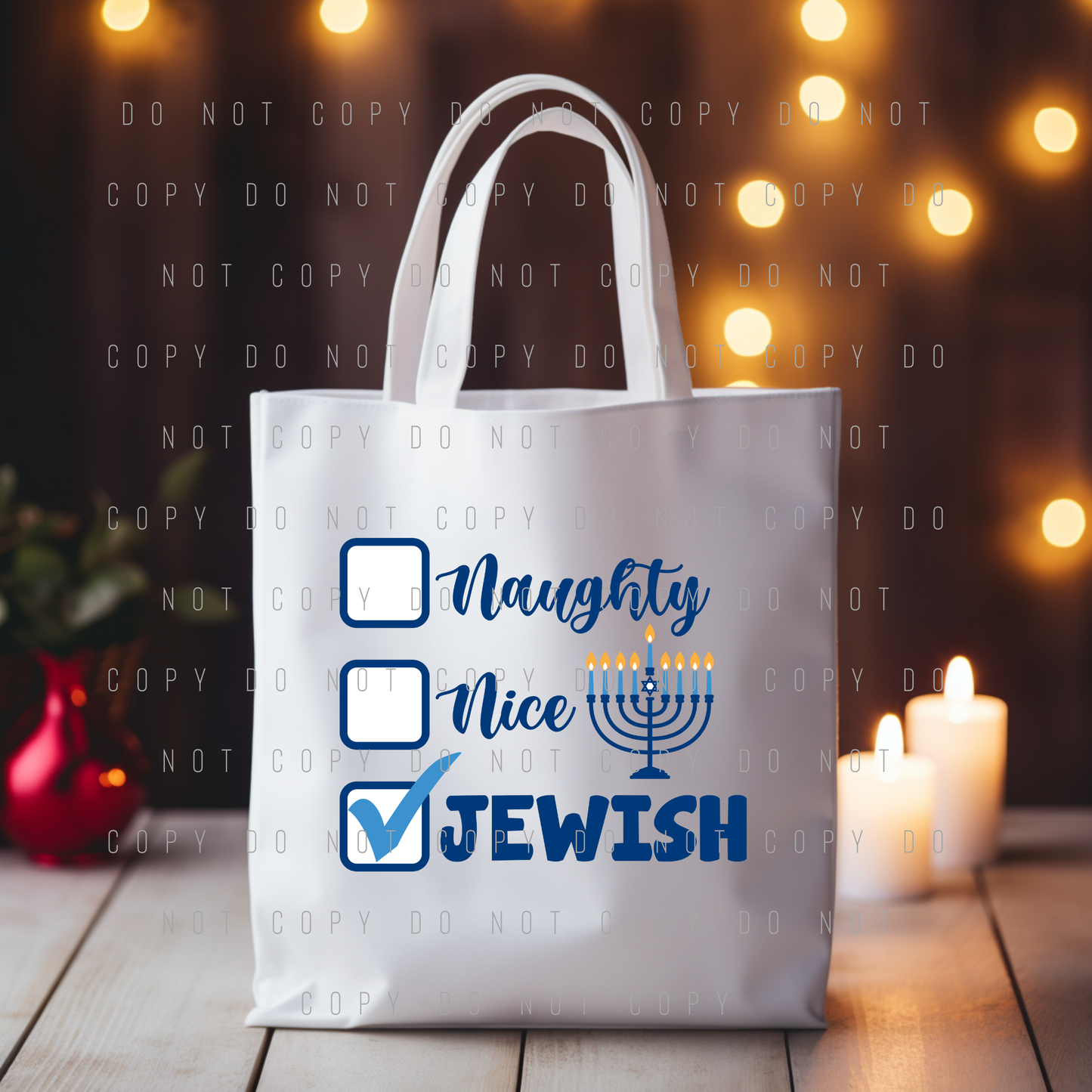 Tote Bag - Christmas & Hanukkah - PREORDER