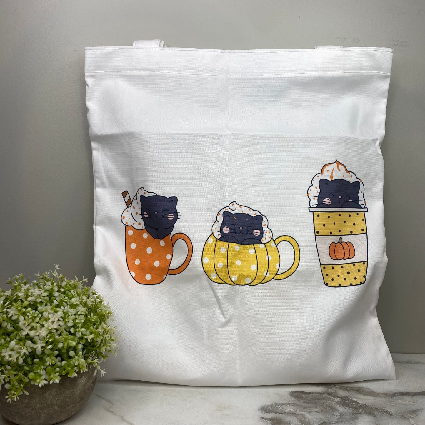 Tote Bag - Halloween - Cat Coffee