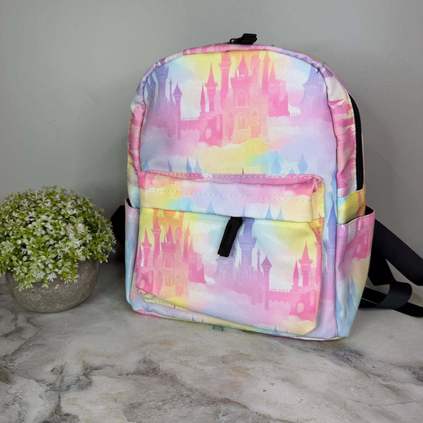 Mini Backpack - Pastel Castle