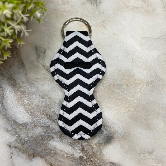 Lip Balm Chapstick Holder - #15 - Chevron Print