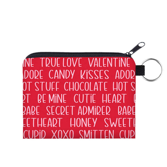 Mini Pouch - Valentine’s Day - Be Mine Words