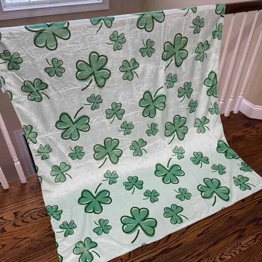 Blanket - St. Patrick’s Day - Shamrocks On Green