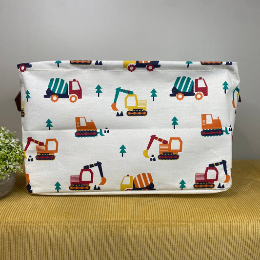 Pop Up Canvas Basket - Trucks
