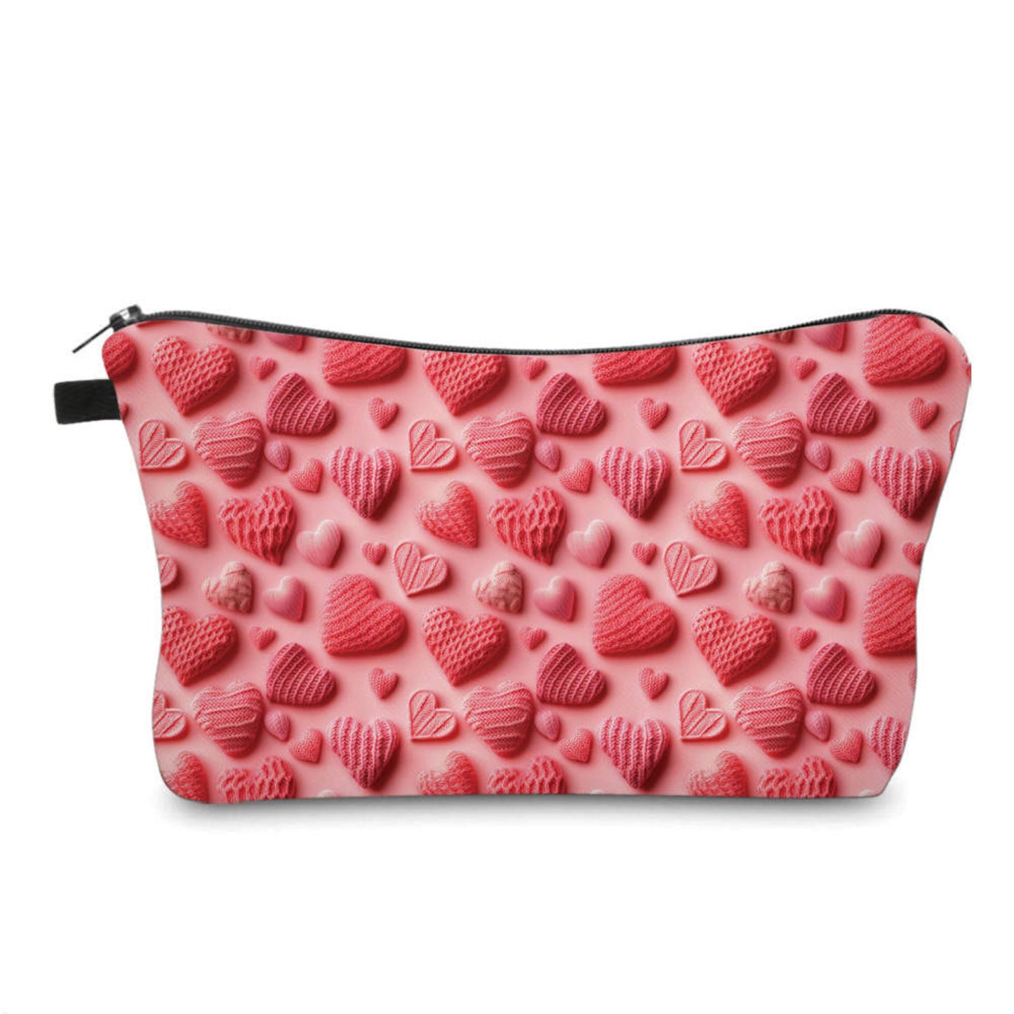 Pouch - Valentine’s Day - All Pink Knit Hearts
