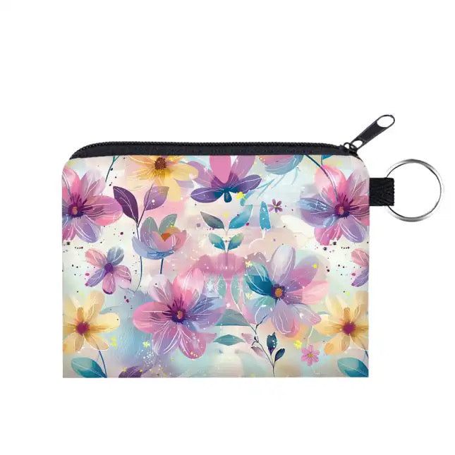 Mini Pouch - Pastel Pink Floral