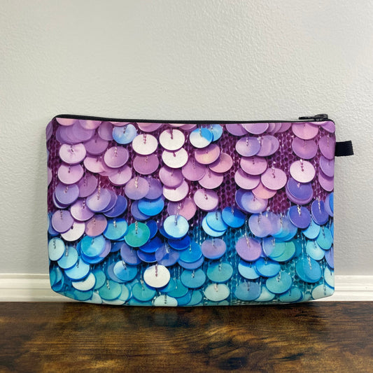 Pouch - Purple Blue Ombre Sequin