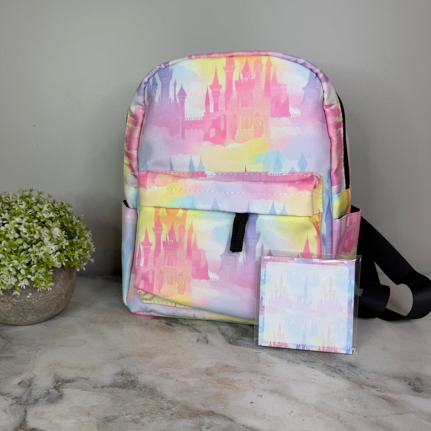 Mini Backpack - Pastel Castle