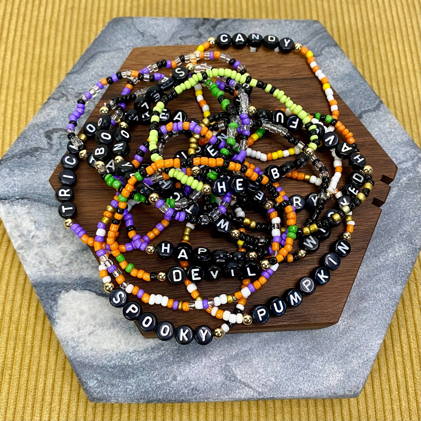 Bracelet - Halloween Beads