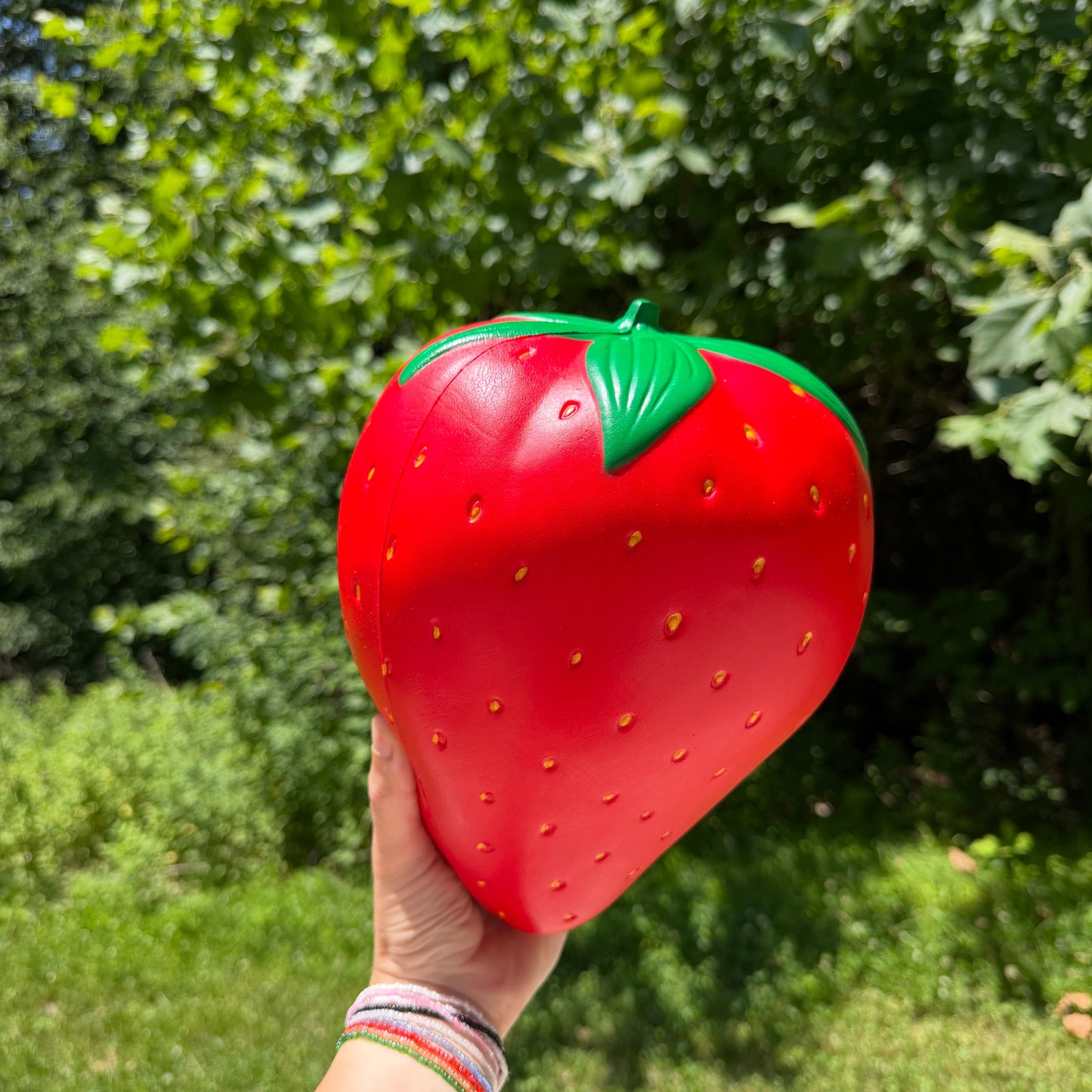 Squishy Toy - Strawberry Foam, Jumbo
