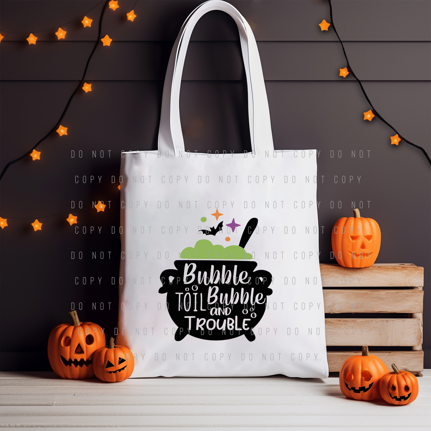 Tote Bag - Halloween - Bubble Bubble