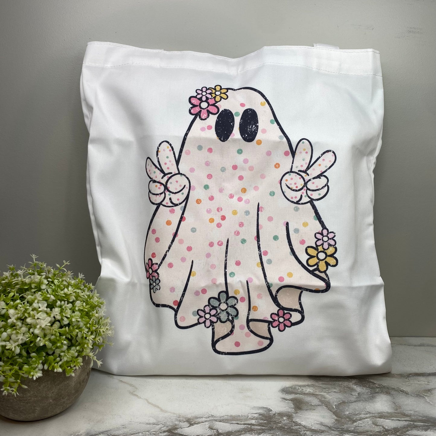 Tote Bag - Halloween - Peace Ghost