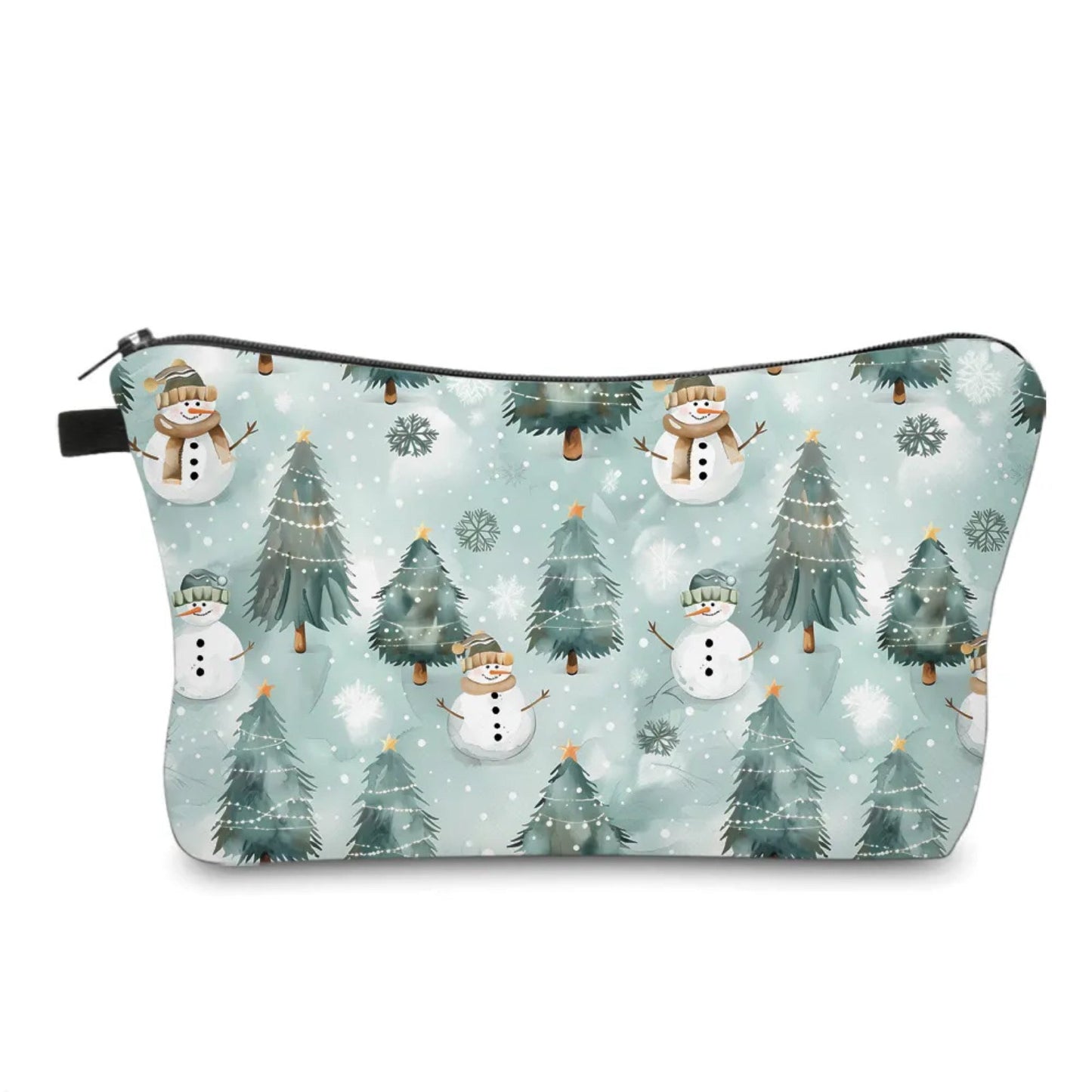 Pouch - Christmas 2024 - Snowman + Trees - PREORDER