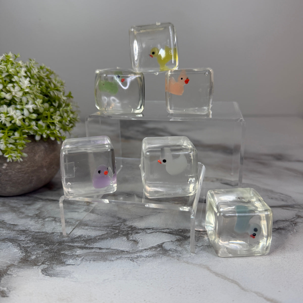 Squishy Toy - Ice Cube Glow In The Dark Duck