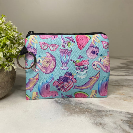 Mini Pouch - Skeleton Summer