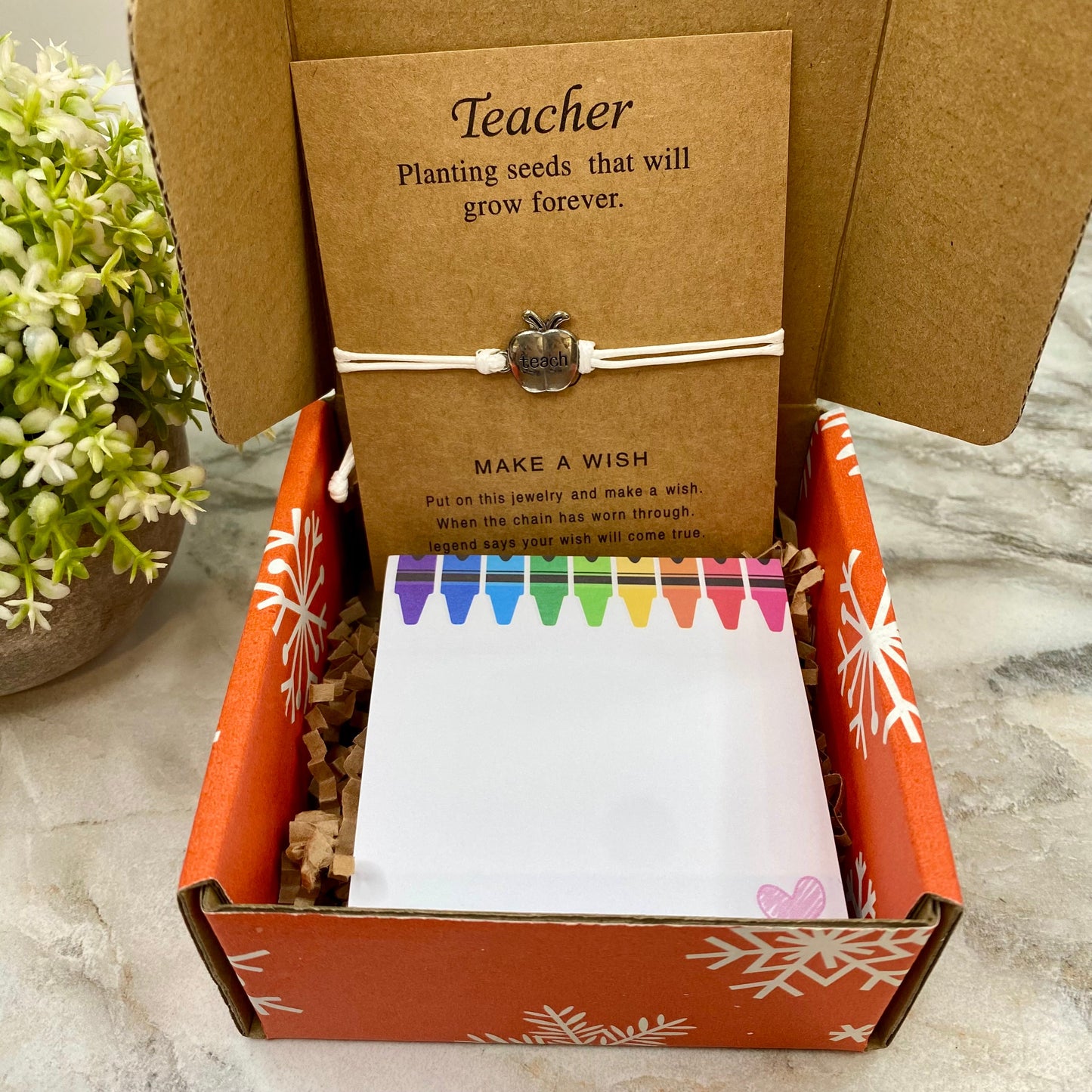 Christmas Gift Box with Crinkle Paper - Extra Small