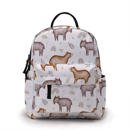 Mini Backpack - Capybara Rainbow Prints