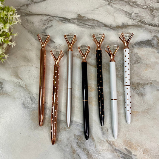 Pen - Diamond Metal Rose Gold Mix