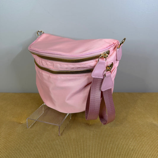 The Roni Nylon Crossbody - Solid Light Pink