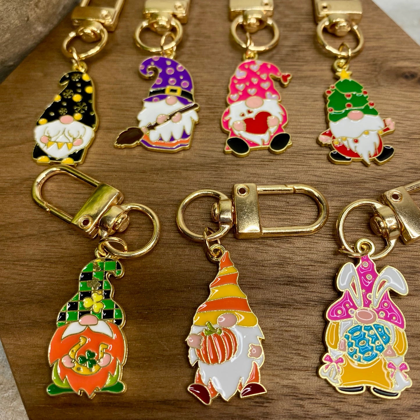 Keychain - Holiday Gnomes Charm