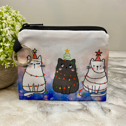 Mini Pouch - Christmas - Cats & Lights