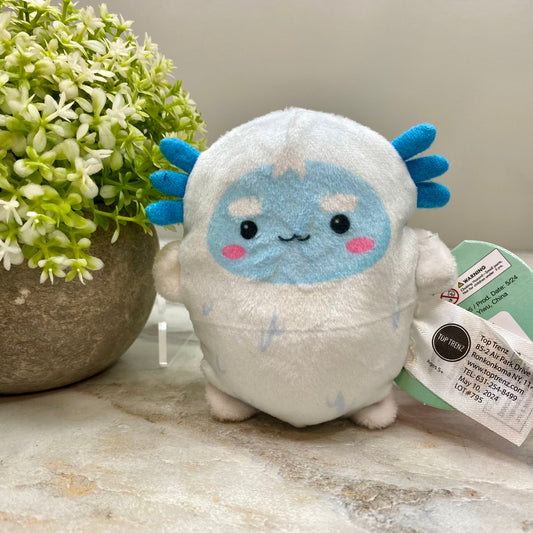 Bubble Stuffed Squishy Friends Toy - A Very Axolotl Christmas - Abominable Snowman