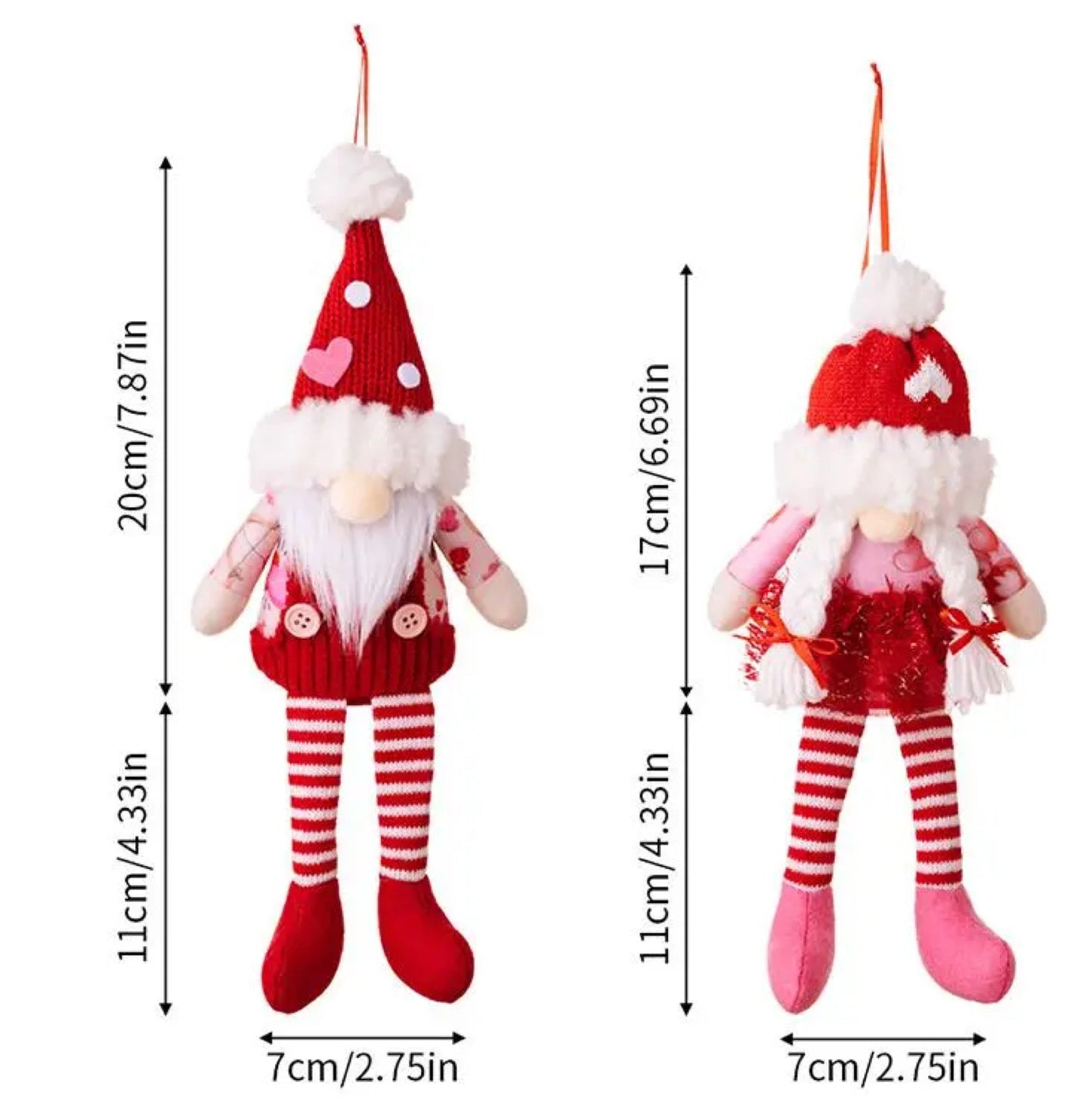 Gnome - Valentine #12 - Stripe Long Legs