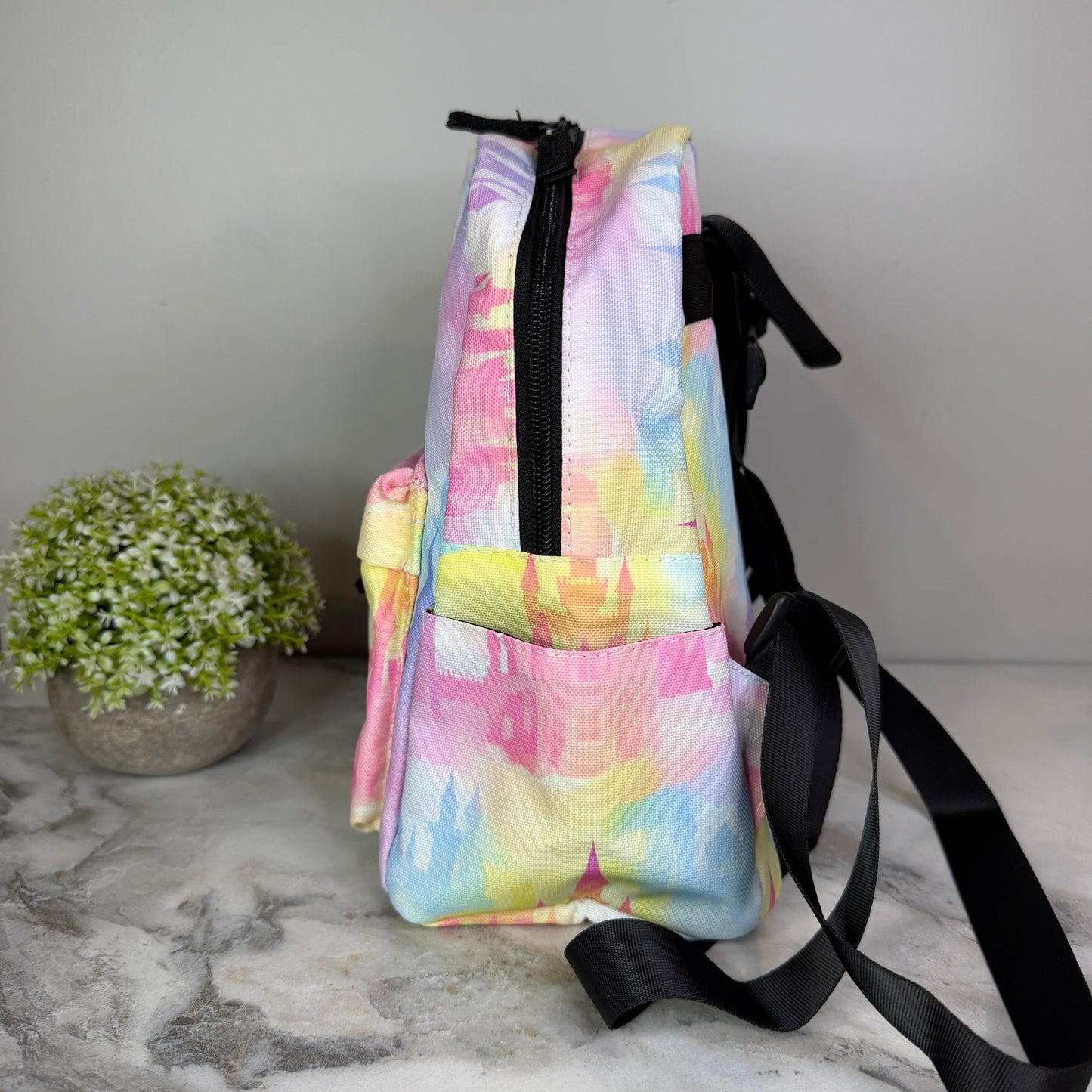 Mini Backpack - Pastel Castle
