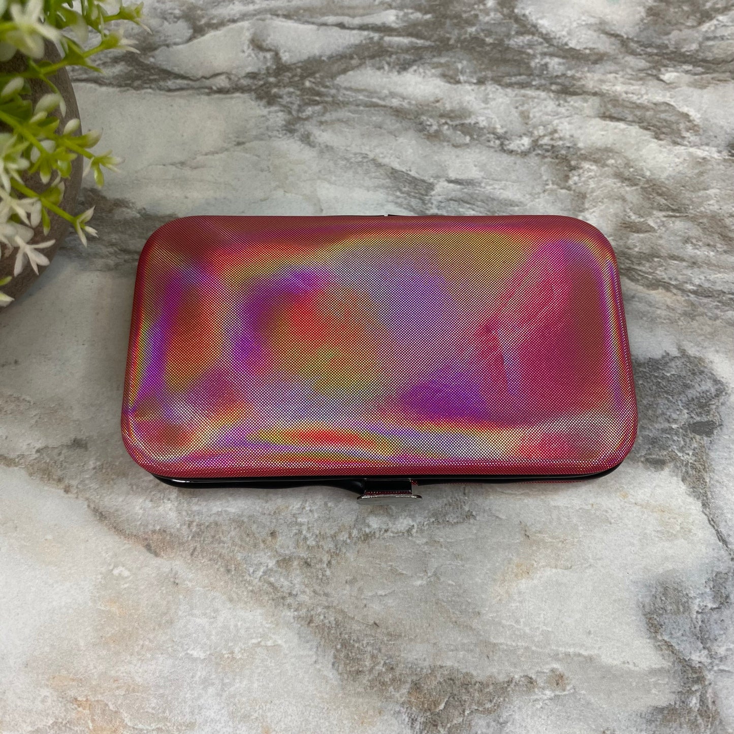 Manicure Nail Case & Set - Solid Holographic