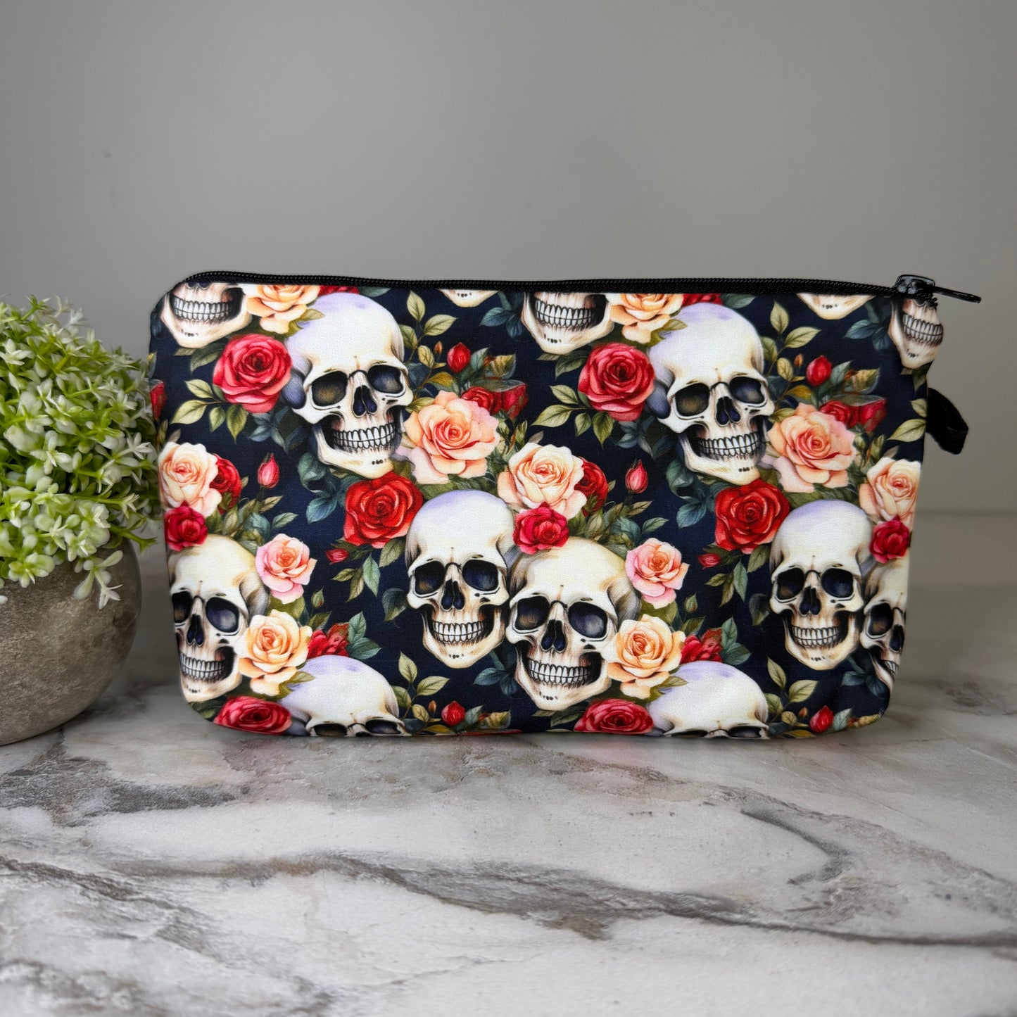 Pouch - Skull Floral