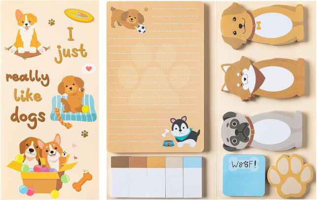 Sticky Note Booklet Set - Really Like Dogs - PREORDER 6/21-6/24
