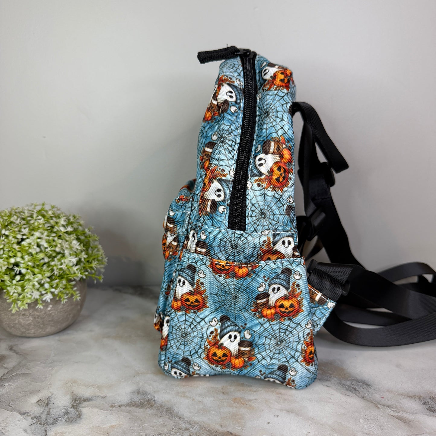 Mini Backpack - Halloween - Ghost Coffee