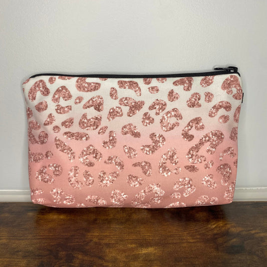 Pouch - Leopard Pink Ombre