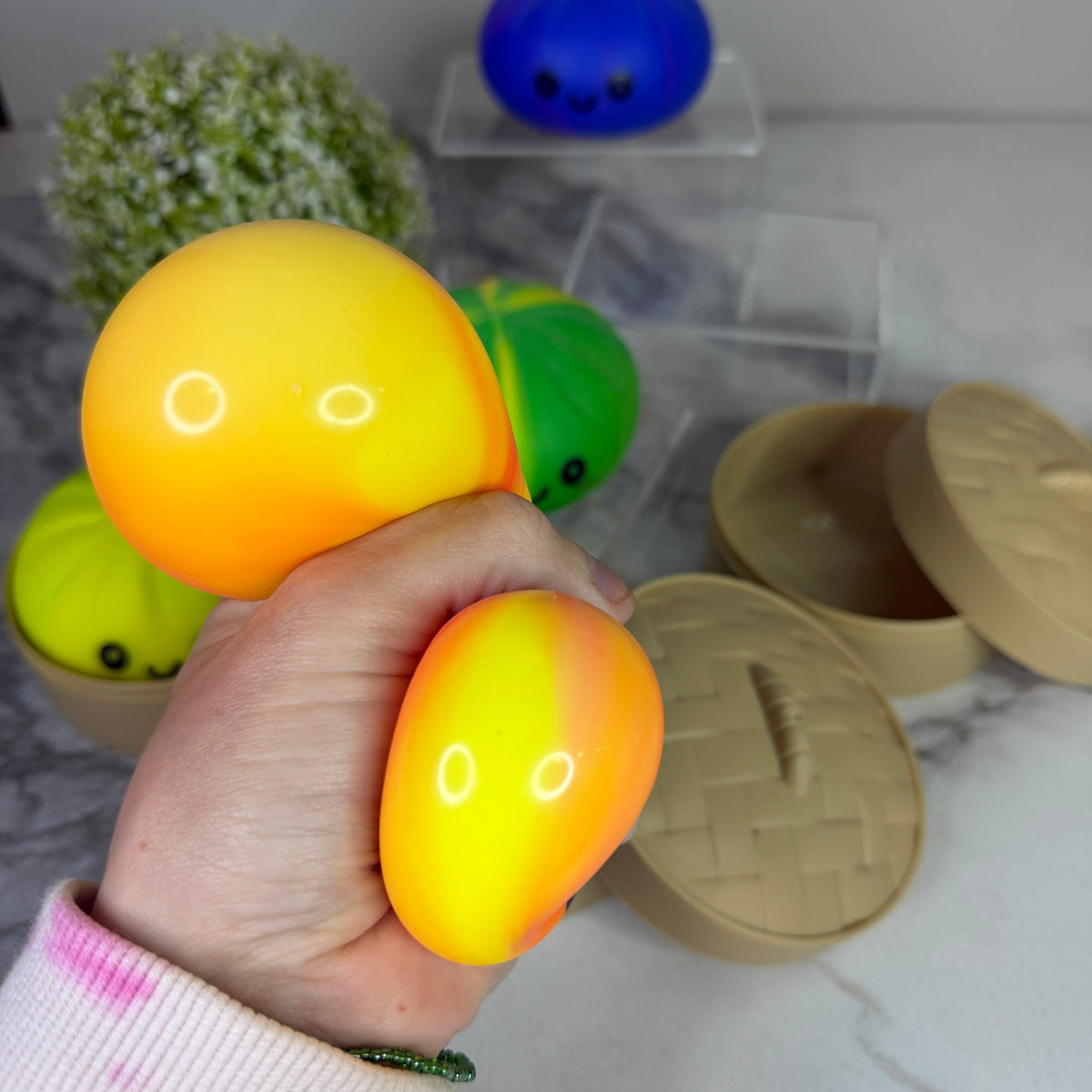 Squishy Toy - Viral Dumpling, Tie Dye 2