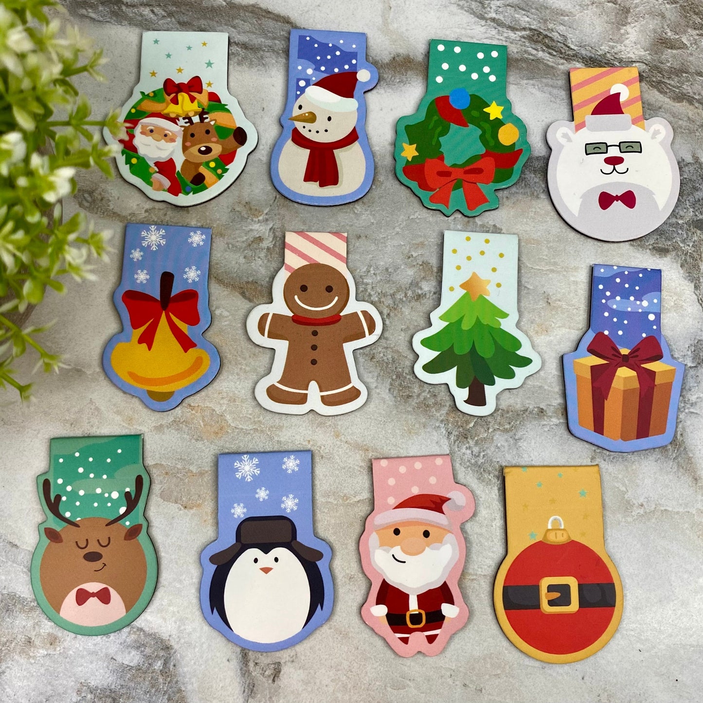 Bookmark - Christmas Holiday Magnetic Mix