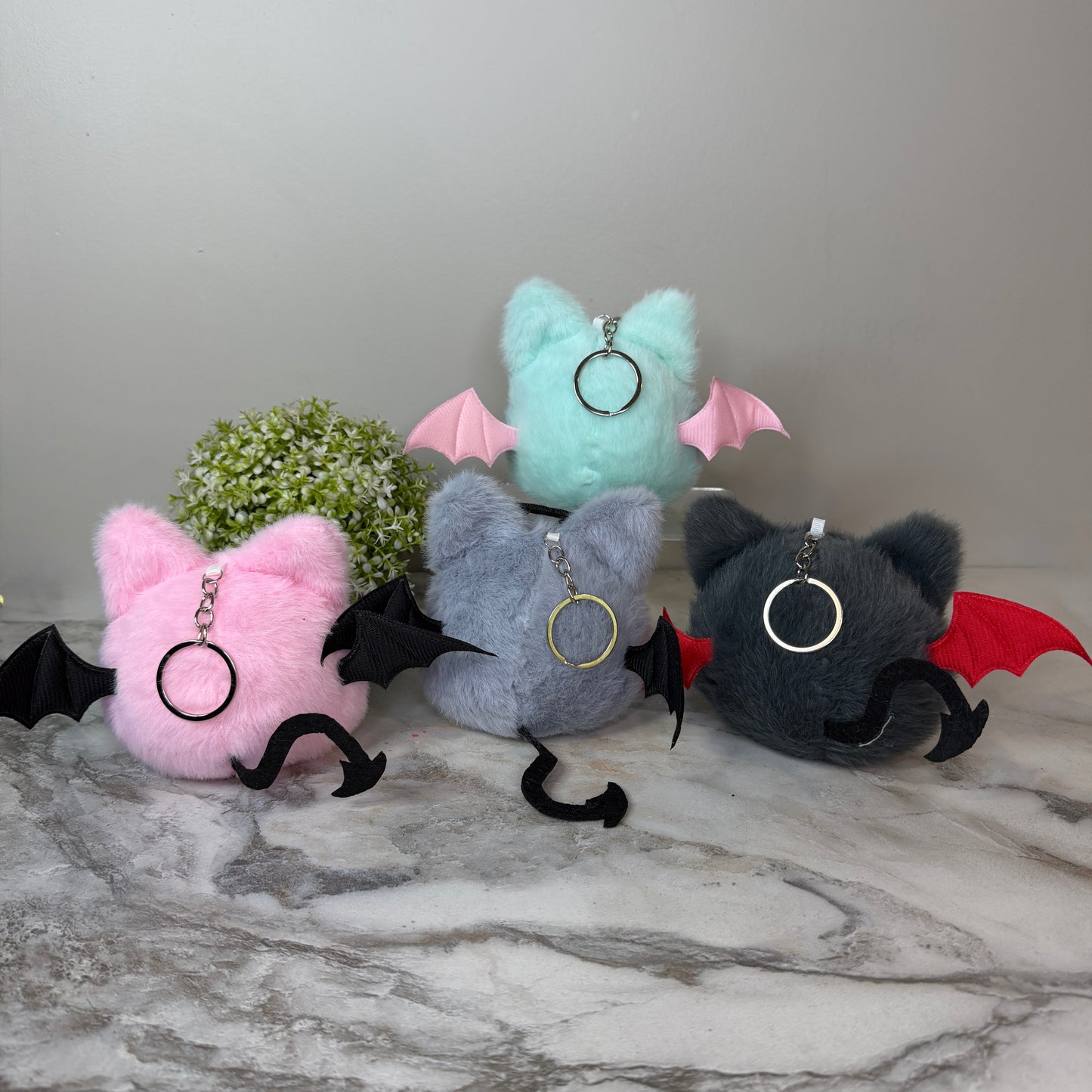 Keychain - Pom Pom Bat