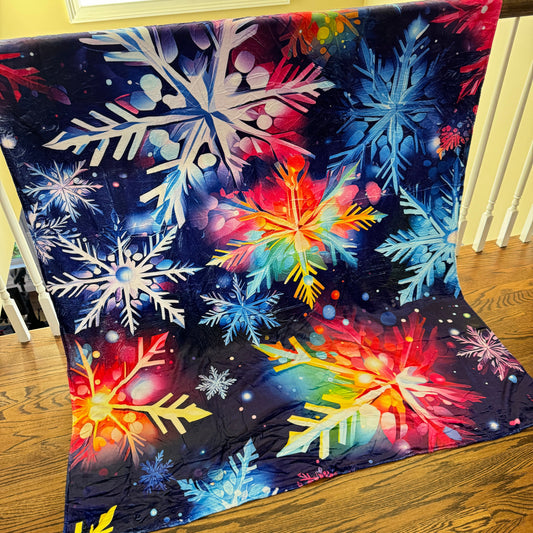 Blanket - Christmas - Rainbow Snowflake - PREORDER