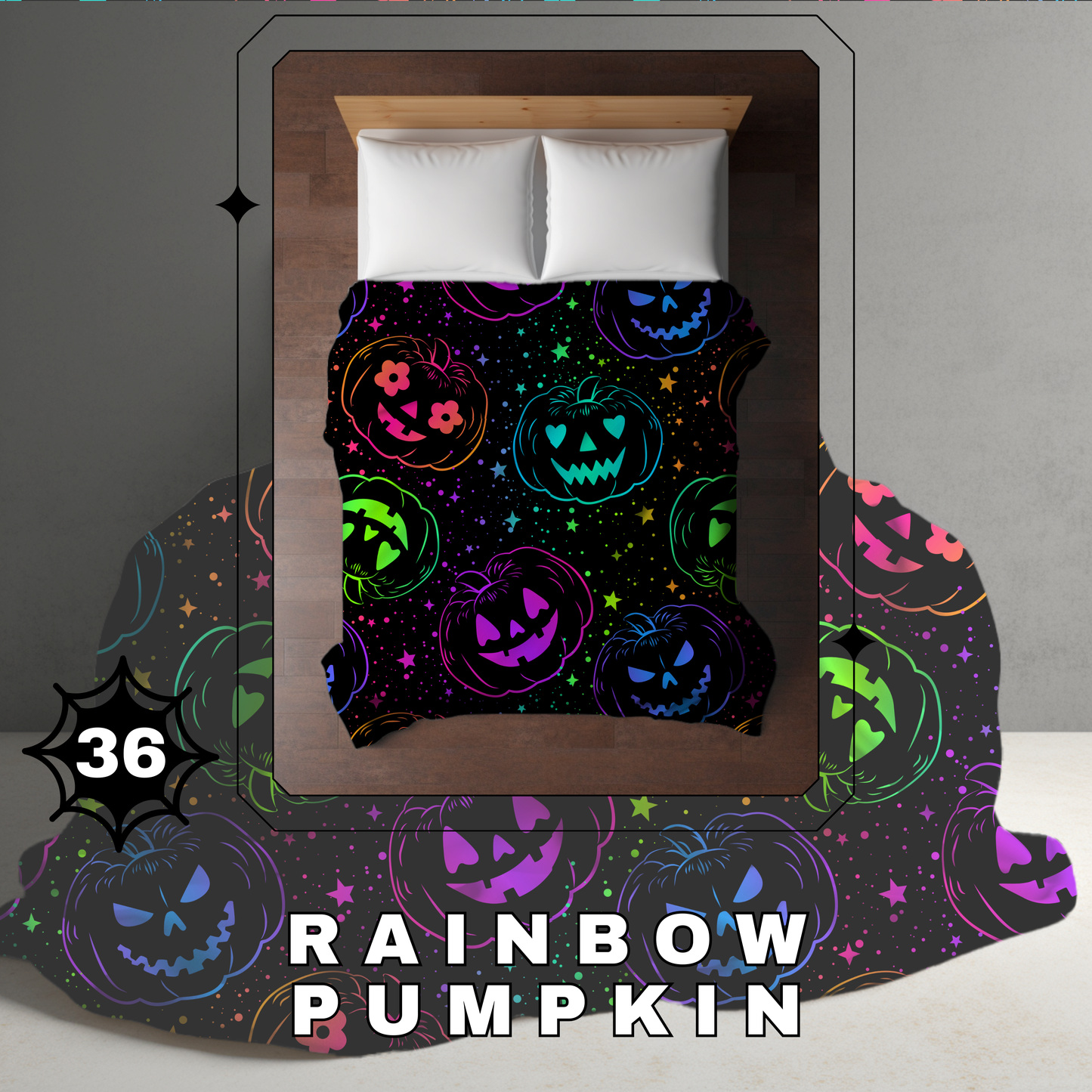 Blanket Halloween #36 - Rainbow Pumpkin - PREORDER