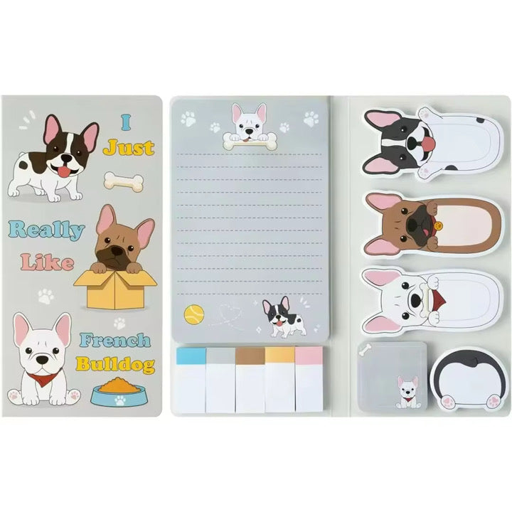 Sticky Note Booklet Set - French Bulldog - PREORDER 6/21-6/24